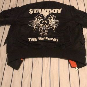 XO starboy x Alpha Industries Bomber Jacket 💎